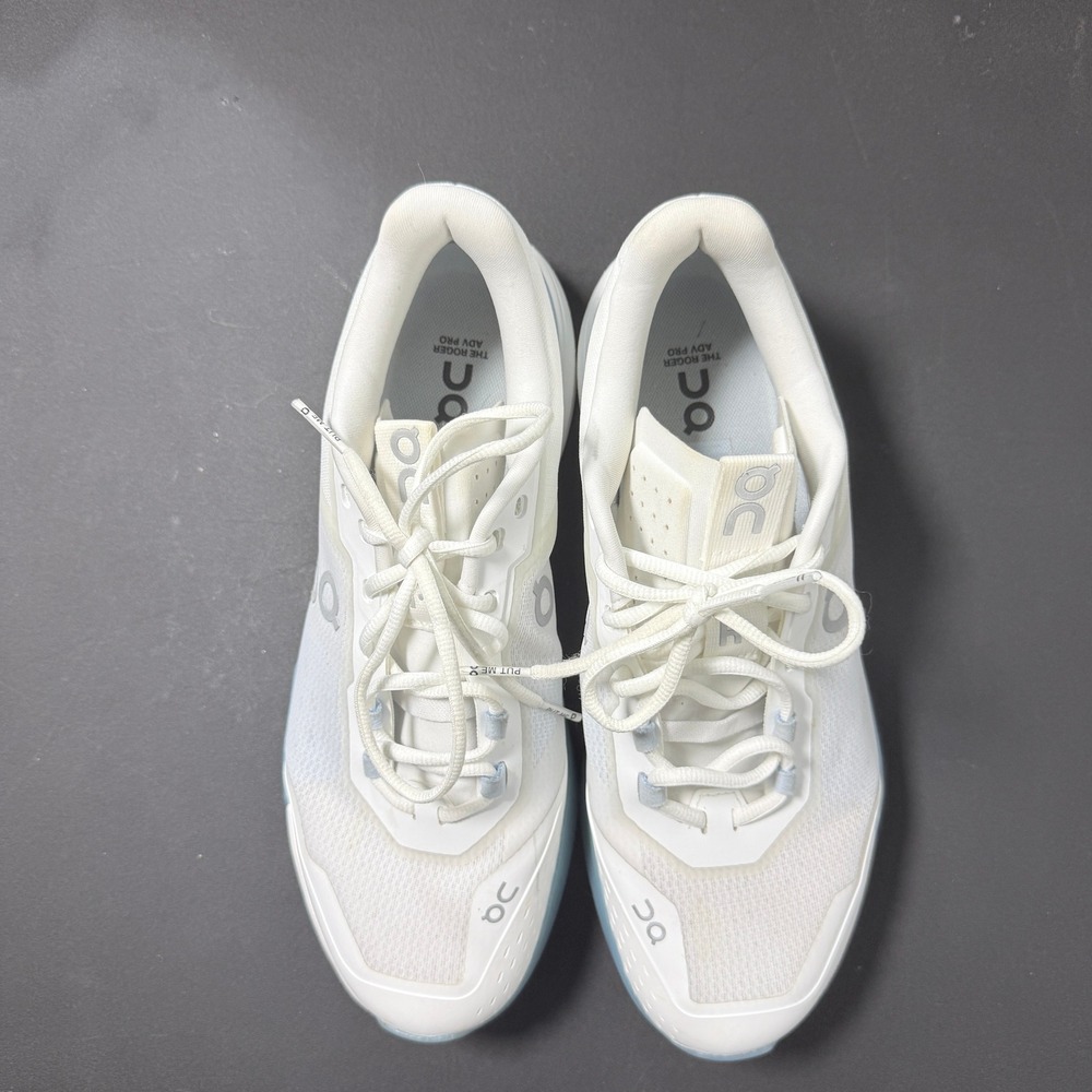 On Cloud Mens 11.5 The Roger Pro Tennis Shoes White Blue 3MF10270753 Sneakers - Picture 2 of 8